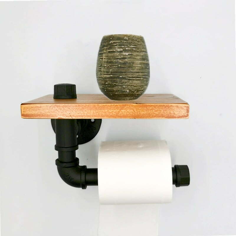 Dérouleur papier toilette industriel. Porte rouleaux WC original